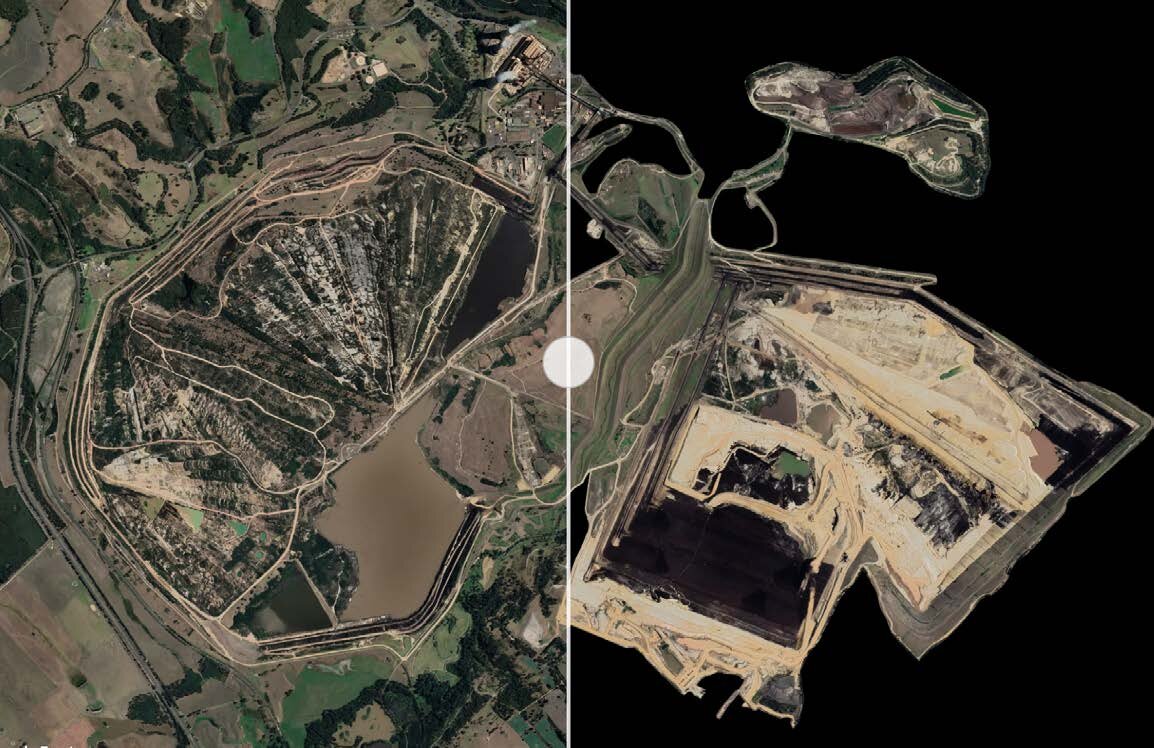 Interactive interface showing extraction of image data