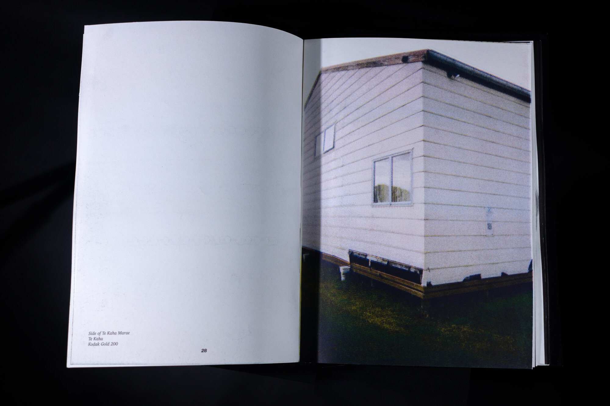 Inside spread featuring Ōmaio Marae