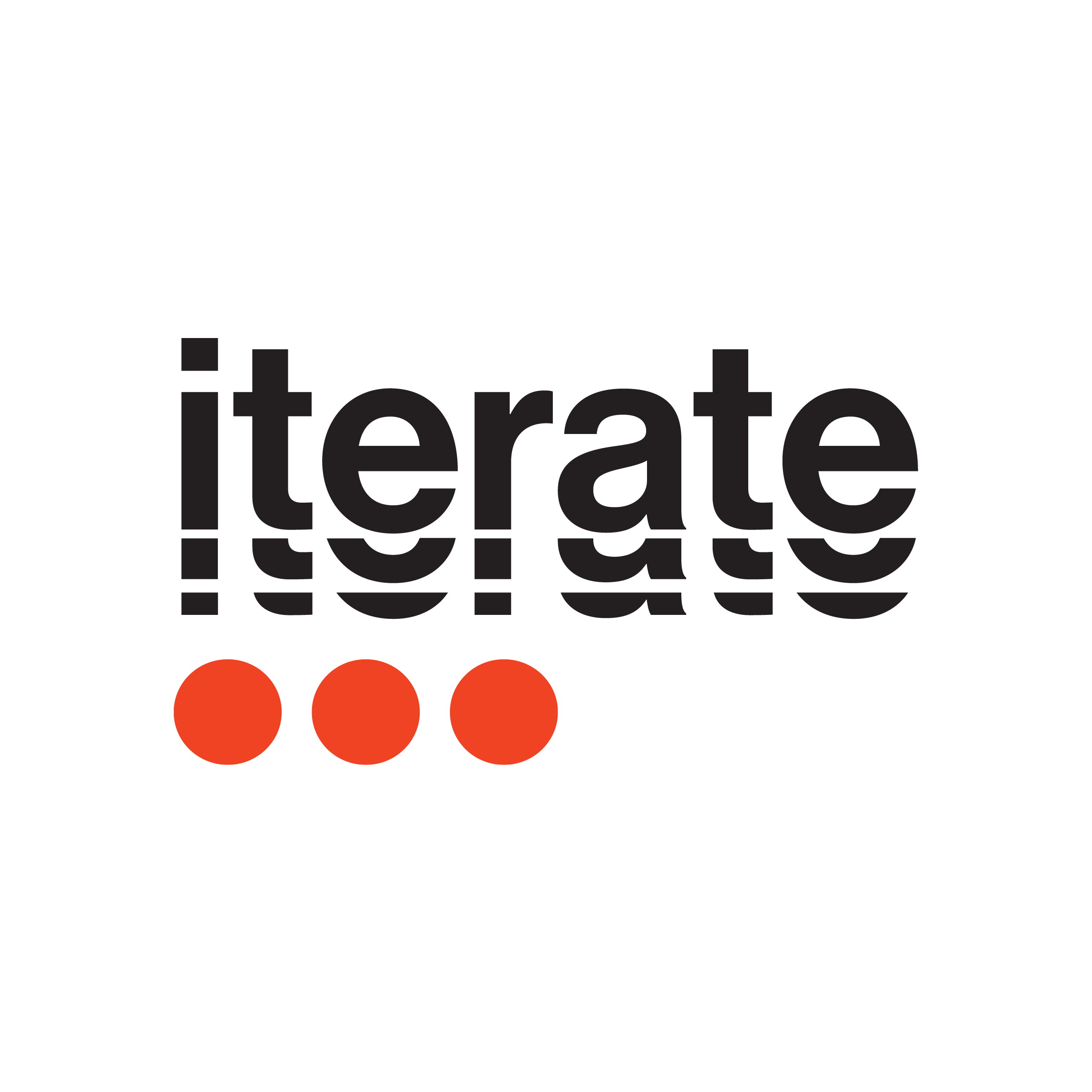 Iterate vertical logotype